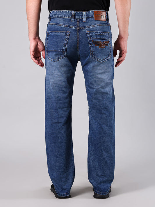 Men’s Ice Blue Cotton by Cotton Denim Comfort Fit Jeans