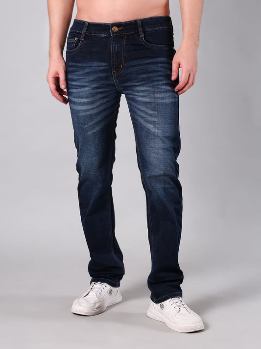 Men’s Dark Indigo Cotton by Cotton Denim Comfort Fit Jeans